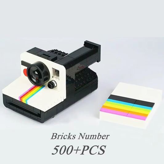 Designer Toys Creative Retro CAMERA Onestep Display Idea MOC-21345 Classic Model Building Blocks Bricks Christmas Gift